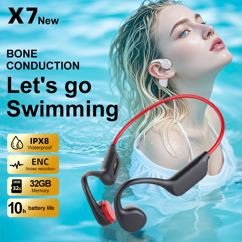 X7S bone conduction Bluetooth  - Sports Headband With Bone Conduction ulasan dan harga