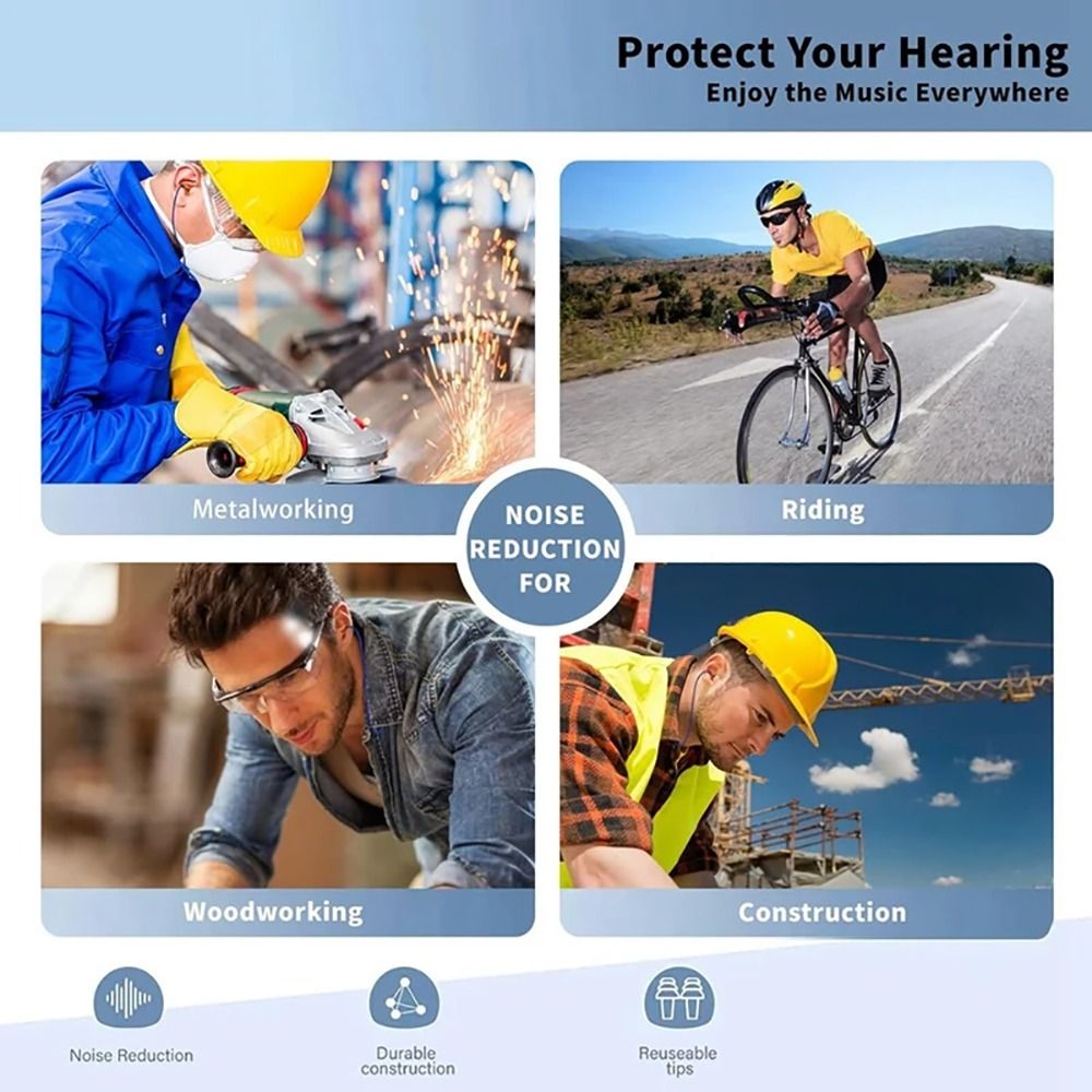 Labor Protection Wireless Work - Noise Reduction Earplugs For Bone Conduction ulasan dan harga