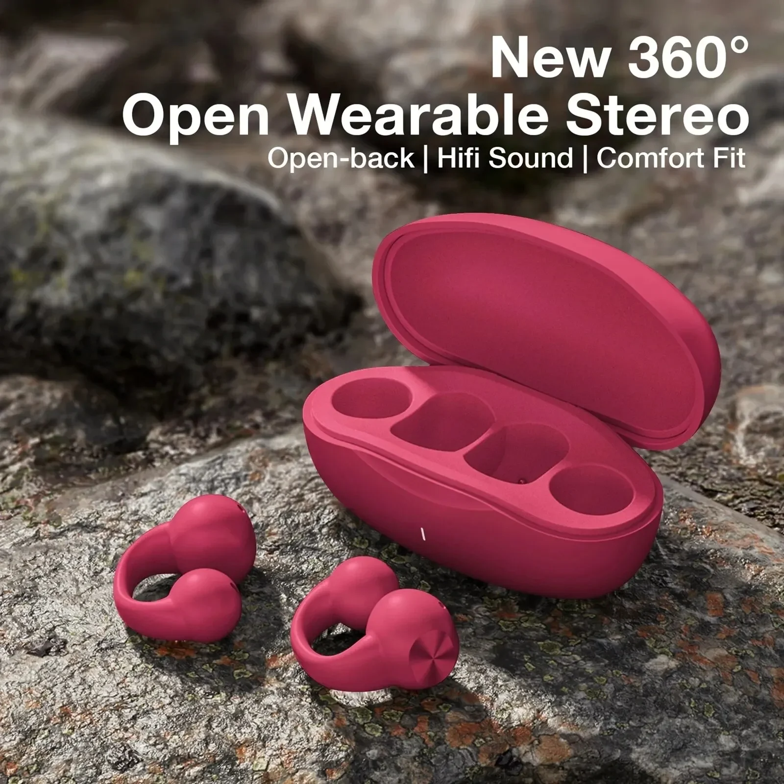 Earring Wireless Earbuds Bluet - Air Conduction Open Ear Running Earbuds ulasan dan harga