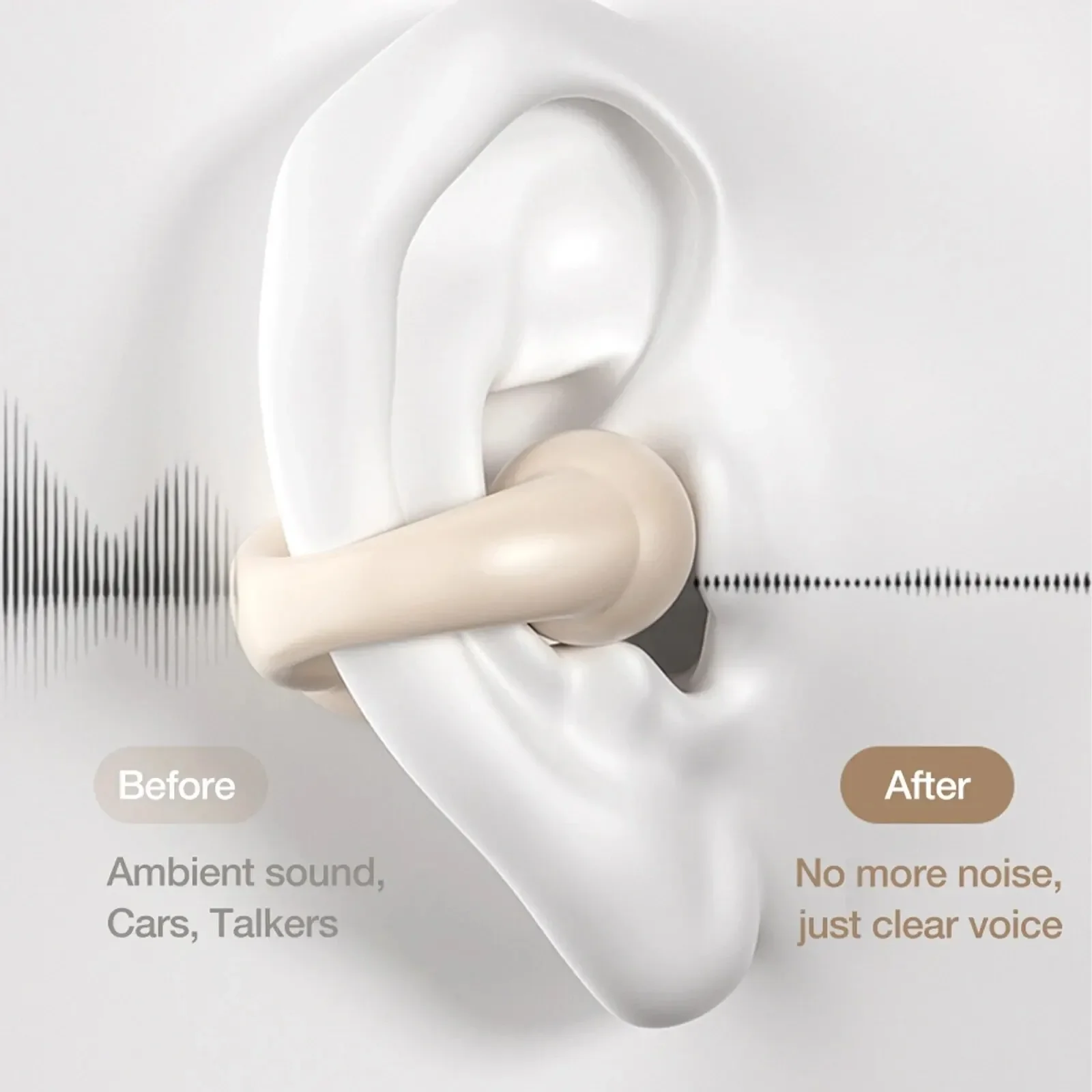 Earring Wireless Earbuds Bluet - Air Conduction Open Ear Running Earbuds ulasan dan harga