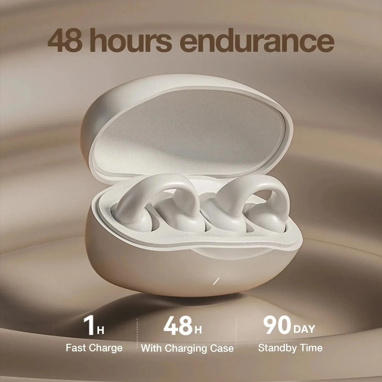 Earring Wireless Earbuds Bluet - Air Conduction Open Ear Running Earbuds ulasan dan harga