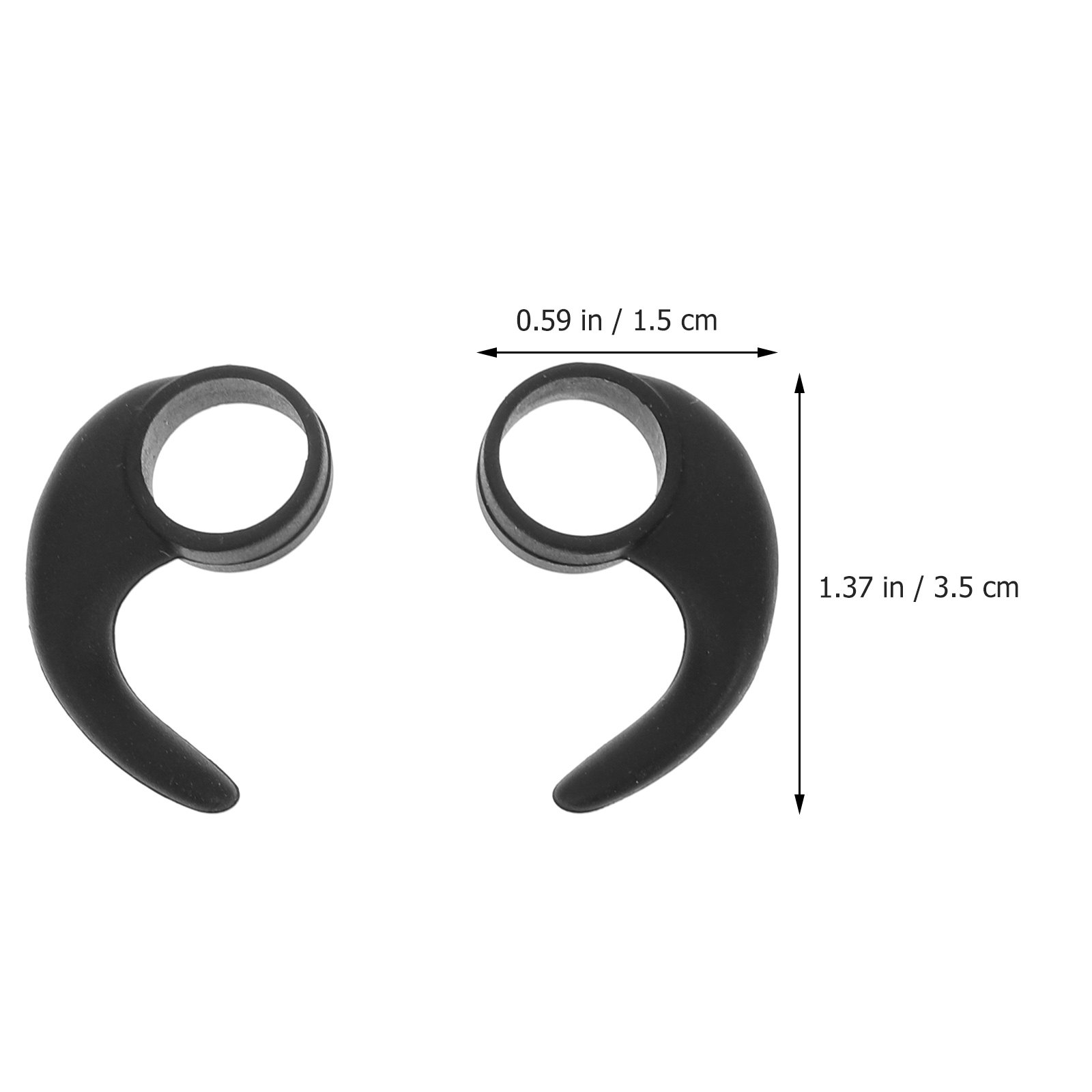 6Pcs Earphone Clip Hook Silico - Silicone Ear Hooks Sports Headphones ulasan dan harga