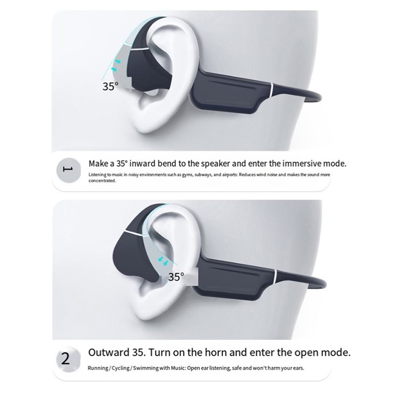 EYELNEW For Swimming Sports Co - Swimming Bone Conduction Earphones Ip68 Mp3 ulasan dan harga