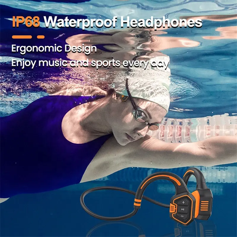 IP68 Swimming Headset AS9 Bone - Sports Headband With Bone Conduction ulasan dan harga