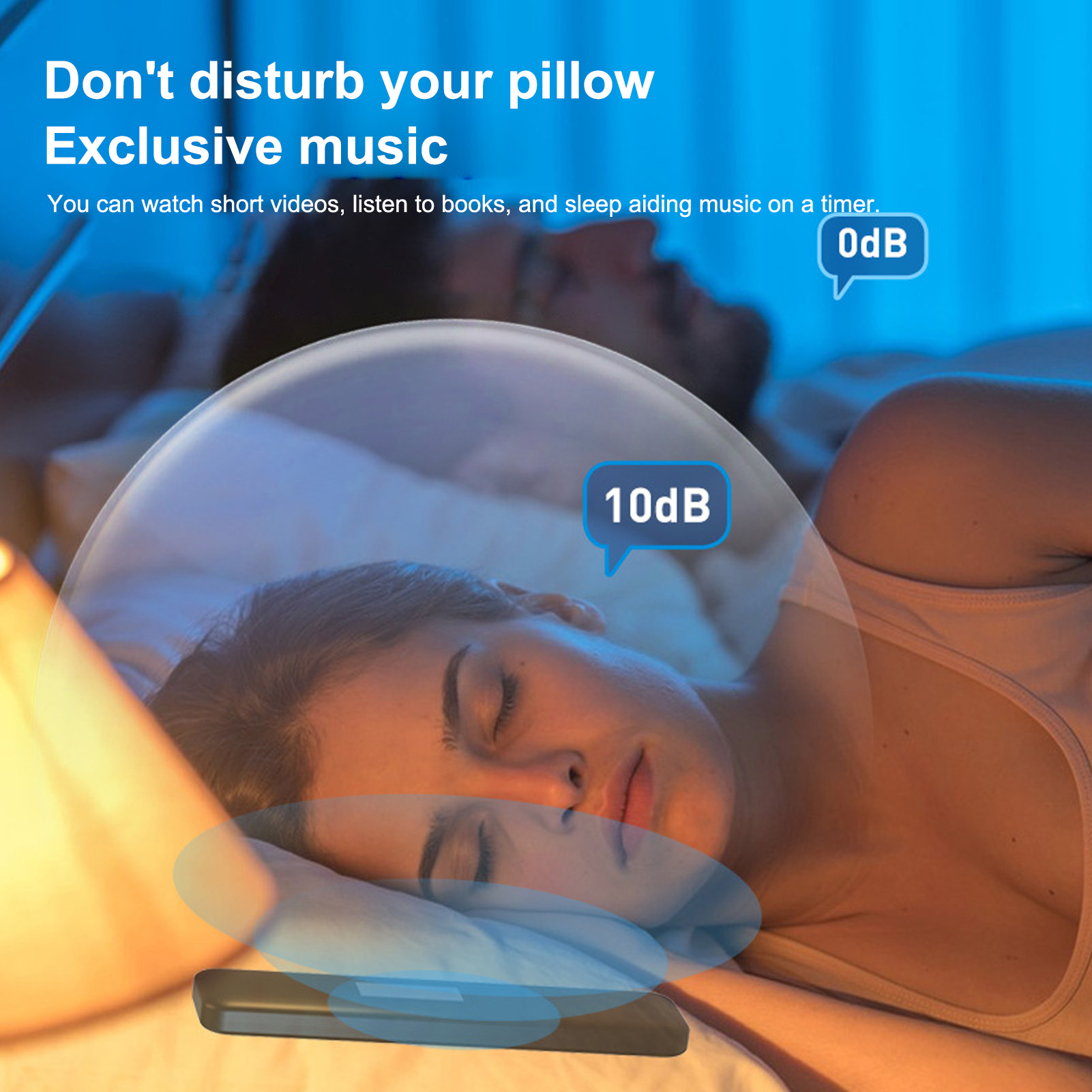 Pillow Speaker Stable and Clea - Bone Conduction Pillow Speaker Sleep Aid ulasan dan harga
