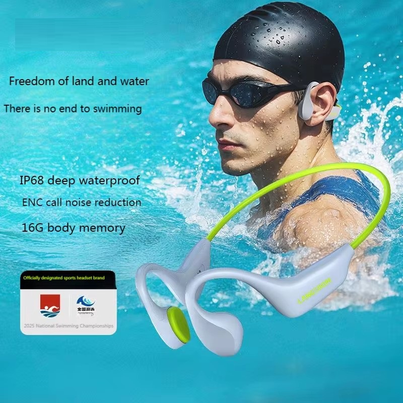 BE20 Sports Bone Conduction Ea - Swimming Bone Conduction Earphones Ip68 Mp3 ulasan dan harga