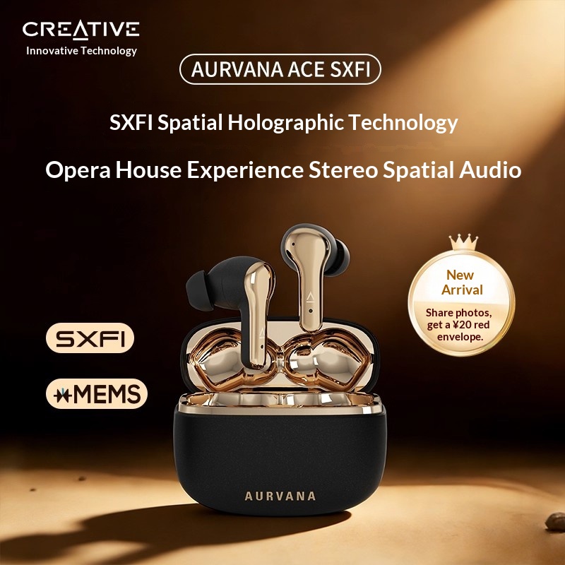 New Creative ACE SXFI TWS Earp - Bone Conduction Headphones Bluetooth 5.3 ulasan dan harga